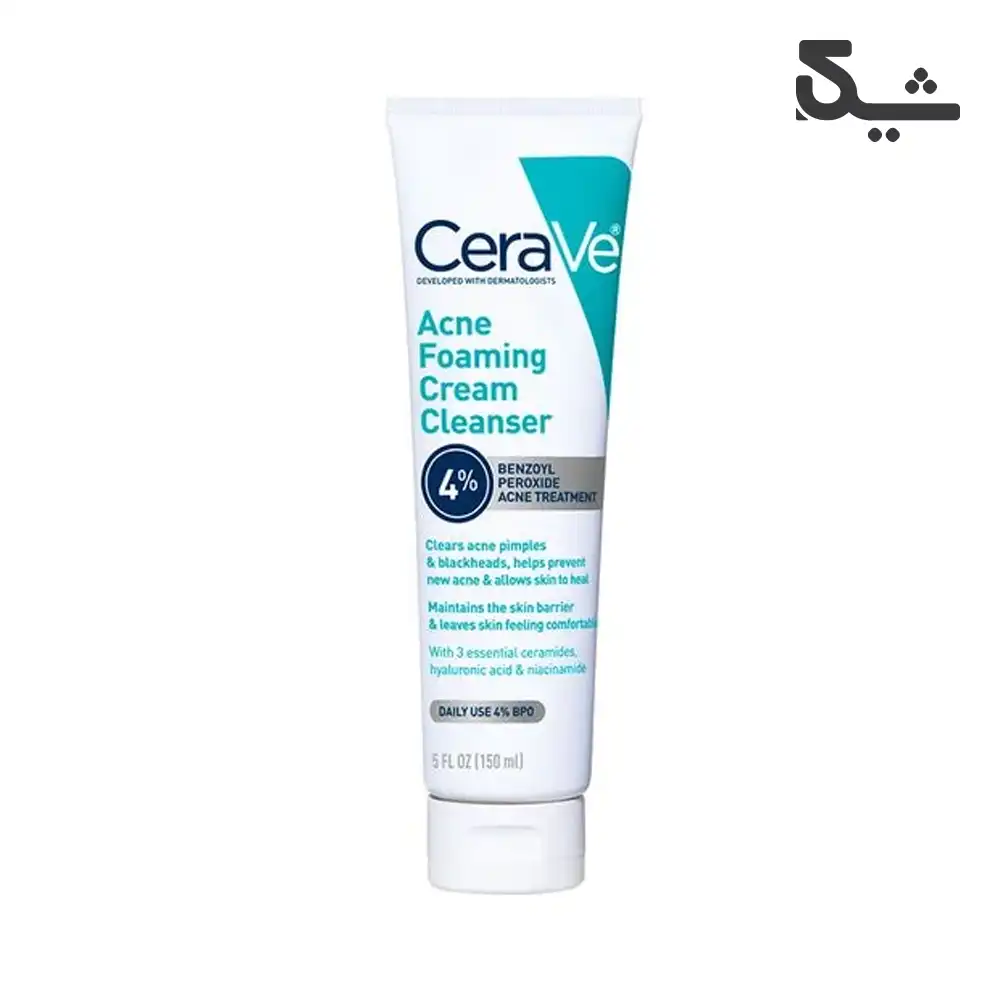 فوم پاک کننده ضدجوش سراوی مدل CeraVe Acne Foaming Cream Cleanser حجم 150 میل