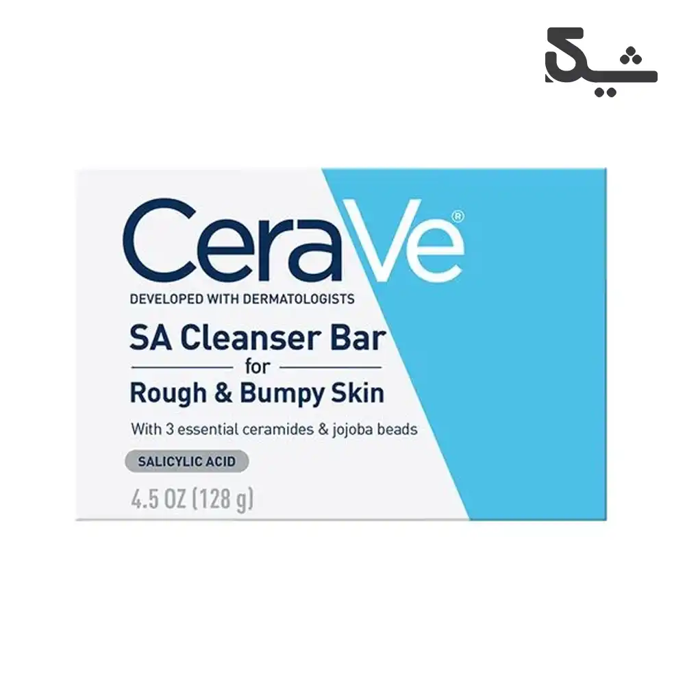 صابون پوست های زبر و ناهموار سراوی مدل CeraVe SA Cleanser Bar for Rough & Bumpy Skin وزن 128 گرم